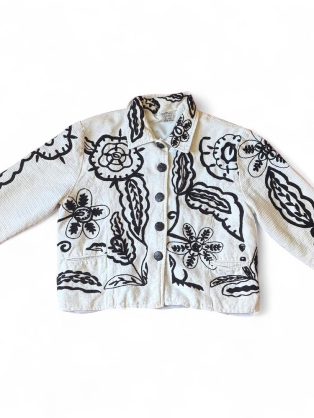 Vintage Parsley and sage embroidered jacket